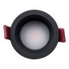 GLOBOSTAR® IP 60343 Χωνευτό Downlight Σποτ Μπάνιου & WC LED 7W 700lm 45° AC 220-240V Αδιάβροχο IP44 Θερμό Λευκό 2700K - Lumileds SMD Chip & TÜV SÜD Driver - Μαύρο Ματ - Μ6.6 x Π6.6 x Υ5.3cm / Q5.5cm - 5 Χρόνια Εγγύηση