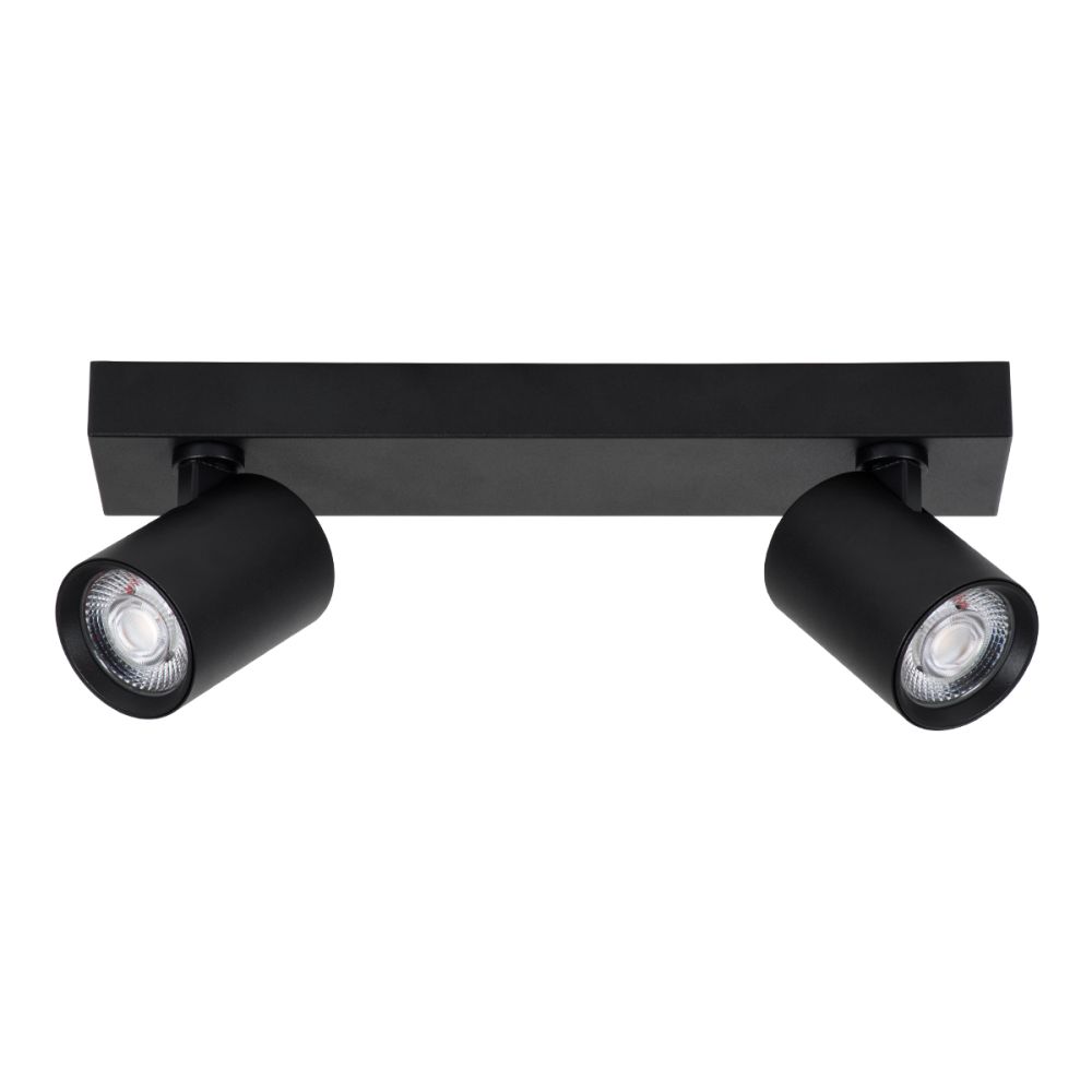 GLOBOSTAR® LEONARDO 60346 Μοντέρνο Φωτιστικό Οροφής LED 20W 2400lm 60° AC 220-240V IP20 Φυσικό Λευκό 4500K - Bridgelux COB - Μαύρο - Μ32 x Π7 x Υ11.8cm - 5 Χρόνια Εγγύηση
