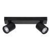 GLOBOSTAR® LEONARDO 60346 Μοντέρνο Φωτιστικό Οροφής LED 20W 2400lm 60° AC 220-240V IP20 Φυσικό Λευκό 4500K - Bridgelux COB - Μαύρο - Μ32 x Π7 x Υ11.8cm - 5 Χρόνια Εγγύηση
