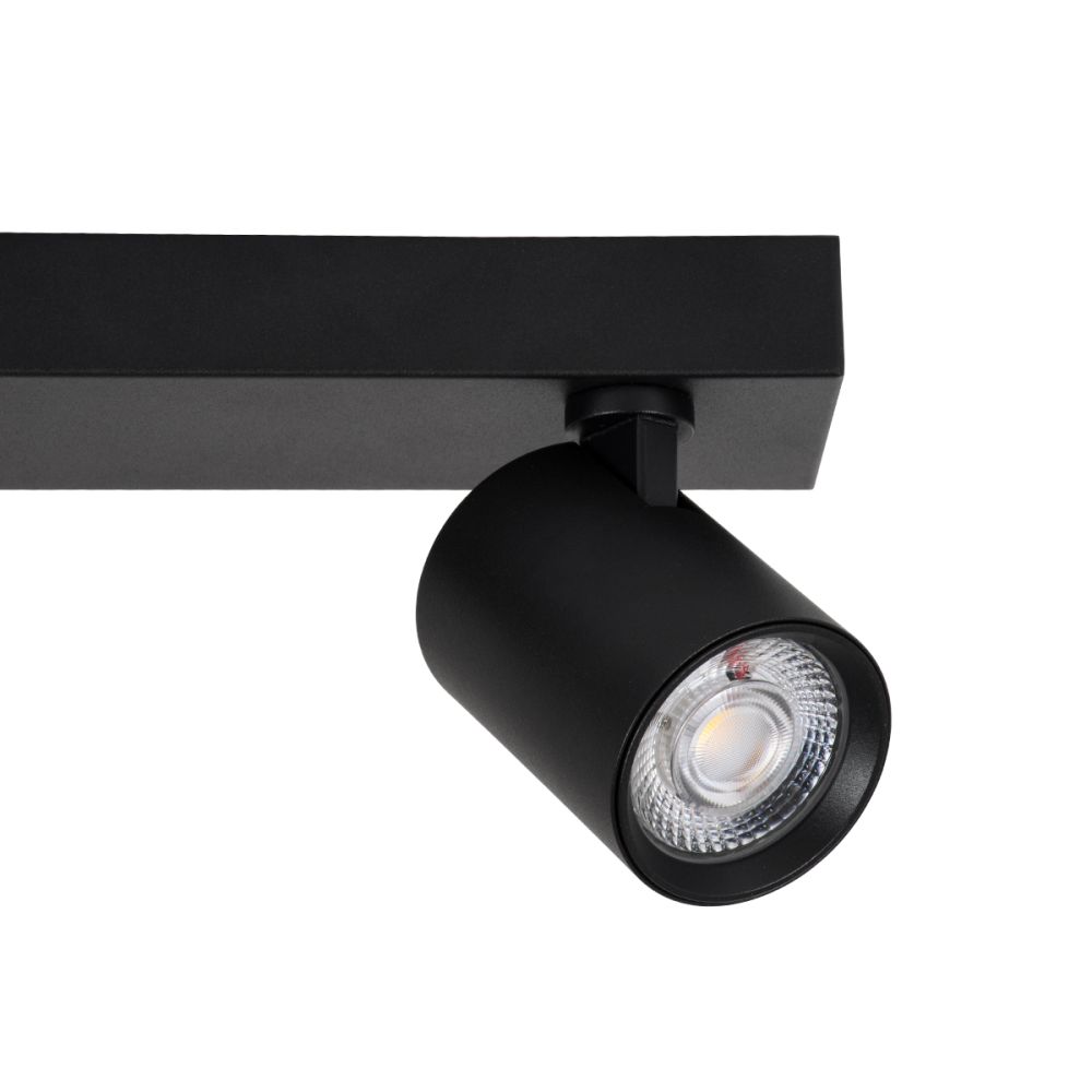 GLOBOSTAR® LEONARDO 60346 Μοντέρνο Φωτιστικό Οροφής LED 20W 2400lm 60° AC 220-240V IP20 Φυσικό Λευκό 4500K - Bridgelux COB - Μαύρο - Μ32 x Π7 x Υ11.8cm - 5 Χρόνια Εγγύηση