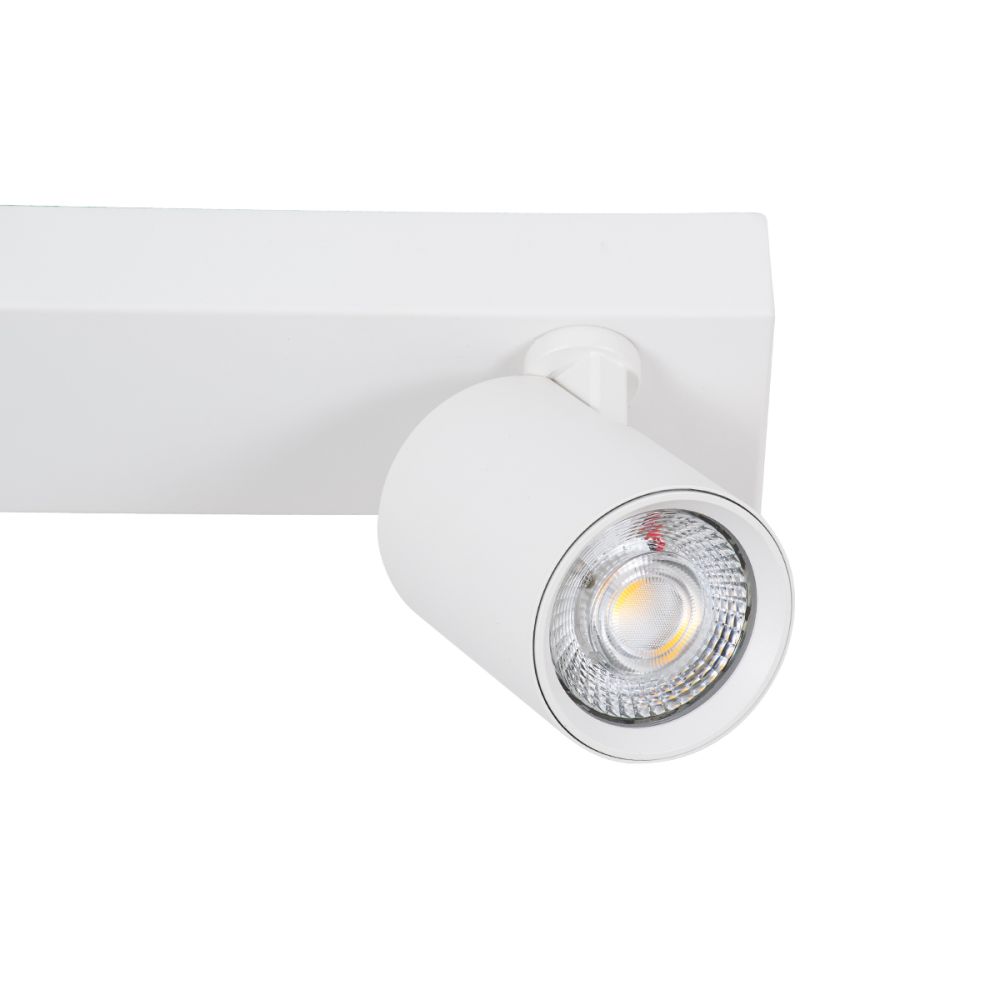 GLOBOSTAR® LEONARDO 60347 Μοντέρνο Φωτιστικό Οροφής LED 20W 2400lm 60° AC 220-240V IP20 Φυσικό Λευκό 4500K - Bridgelux COB - Λευκό - Μ32 x Π7 x Υ11.8cm - 5 Χρόνια Εγγύηση