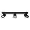 GLOBOSTAR® LEONARDO 60348 Μοντέρνο Φωτιστικό Οροφής LED 30W 3600lm 60° AC 220-240V IP20 Φυσικό Λευκό 4500K - Bridgelux COB - Μαύρο - Μ52 x Π7 x Υ11.8cm - 5 Χρόνια Εγγύηση