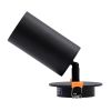 GLOBOSTAR® LEO 60350 Χωνευτό Κινούμενο Φωτιστικό Downlight Σποτ με Ντουί 1 x GU10 AC 220-240V IP20 - Μαύρο Ματ - Μ9 x Π9 x Υ17cm / Q7cm