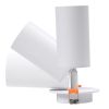GLOBOSTAR® LEO 60351 Χωνευτό Κινούμενο Φωτιστικό Downlight Σποτ με Ντουί 1 x GU10 AC 220-240V IP20 - Λευκό Ματ - Μ9 x Π9 x Υ17cm / Q7cm