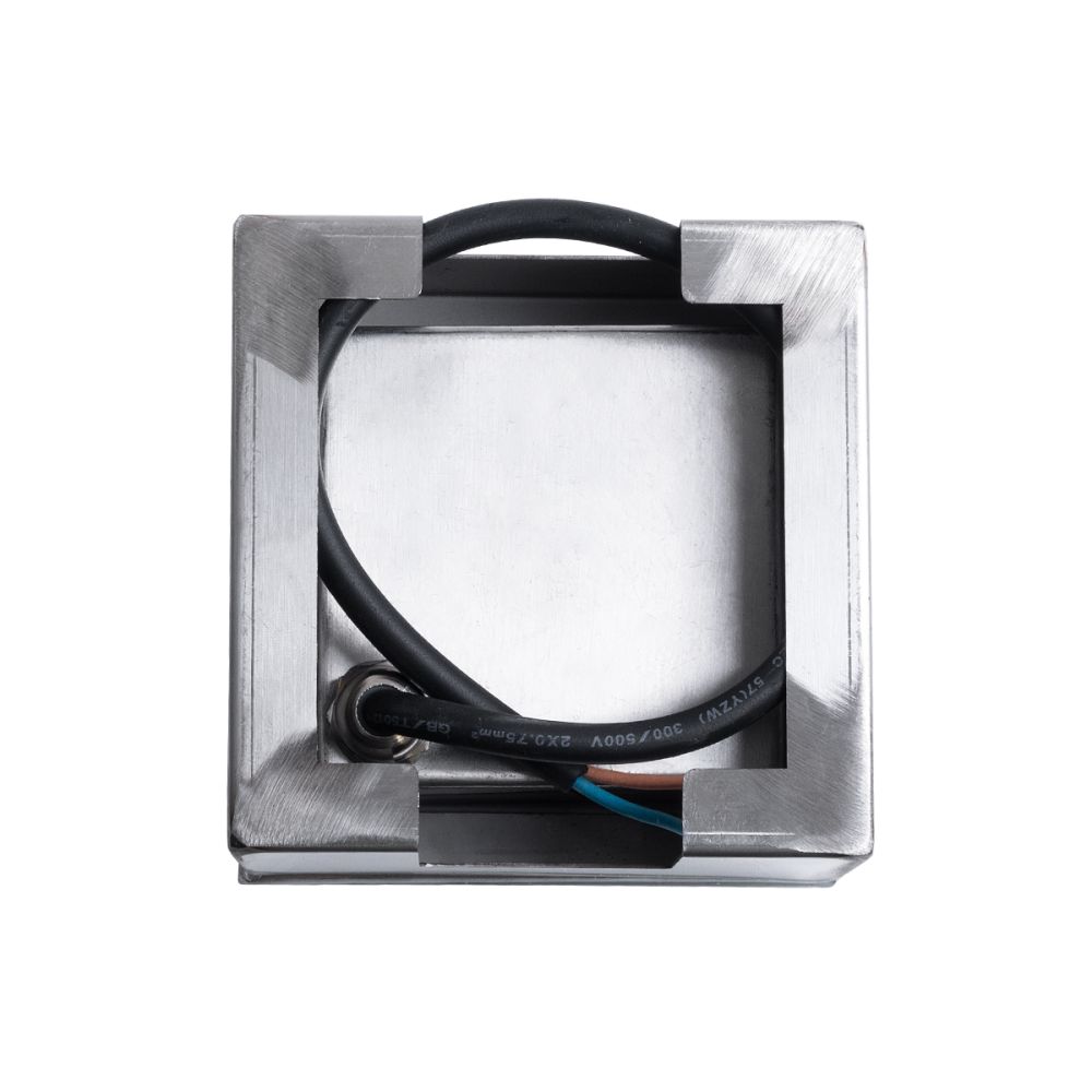 GLOBOSTAR® CYBOLITHOS 60366 Χωνευτό Αρχιτεκτονικο Φωτιστικό Σποτ Δαπέδου LED 2W 240lm 120° DC 24V Αδιάβροχο IP68 IK06 Ψυχρό Λευκό 6000K Dimmable - Bridgelux SMD Chip - Γαλακτερό Tempered Glass & Ανοξείδωτο Ατσάλι SS316 - Μ10 x Π10x Υ8cm / Q10 x 10cm -