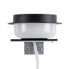 GLOBOSTAR® KIARA 60400 Μοντέρνο Φωτιστικό Τοίχου - Απλίκα Καθρέπτη Μπάνιου LED 5W 560lm 120° AC 220-240V IP44 Φυσικό Λευκό 4500K - Lumileds SMD Chip & TÜV SÜD Driver - Μαύρο Ματ & Λευκό - Μ10 x Π13 x Υ3cm - 3 Χρόνια Εγγύηση
