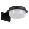 GLOBOSTAR® KIARA 60400 Μοντέρνο Φωτιστικό Τοίχου - Απλίκα Καθρέπτη Μπάνιου LED 5W 560lm 120° AC 220-240V IP44 Φυσικό Λευκό 4500K - Lumileds SMD Chip & TÜV SÜD Driver - Μαύρο Ματ & Λευκό - Μ10 x Π13 x Υ3cm - 3 Χρόνια Εγγύηση