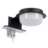 GLOBOSTAR® KIARA 60400 Μοντέρνο Φωτιστικό Τοίχου - Απλίκα Καθρέπτη Μπάνιου LED 5W 560lm 120° AC 220-240V IP44 Φυσικό Λευκό 4500K - Lumileds SMD Chip & TÜV SÜD Driver - Μαύρο Ματ & Λευκό - Μ10 x Π13 x Υ3cm - 3 Χρόνια Εγγύηση