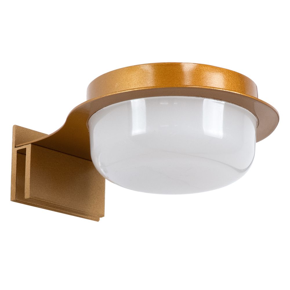 GLOBOSTAR® KIARA 60403 Μοντέρνο Φωτιστικό Τοίχου - Απλίκα Καθρέπτη Μπάνιου LED 5W 560lm 120° AC 220-240V IP44 Φυσικό Λευκό 4500K - Lumileds SMD Chip & TÜV SÜD Driver - Χάλκινο & Λευκό - Μ10 x Π13 x Υ3cm - 3 Χρόνια Εγγύηση