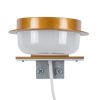 GLOBOSTAR® KIARA 60403 Μοντέρνο Φωτιστικό Τοίχου - Απλίκα Καθρέπτη Μπάνιου LED 5W 560lm 120° AC 220-240V IP44 Φυσικό Λευκό 4500K - Lumileds SMD Chip & TÜV SÜD Driver - Χάλκινο & Λευκό - Μ10 x Π13 x Υ3cm - 3 Χρόνια Εγγύηση