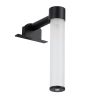 GLOBOSTAR® ELSA 60404 Μοντέρνο Φωτιστικό Τοίχου - Απλίκα Καθρέπτη Μπάνιου με Ντουί 1 x G9 AC 220-240V IP44 - Μαύρο Ματ & Λευκό - Μ3.5 x Π13.5 x Υ20cm