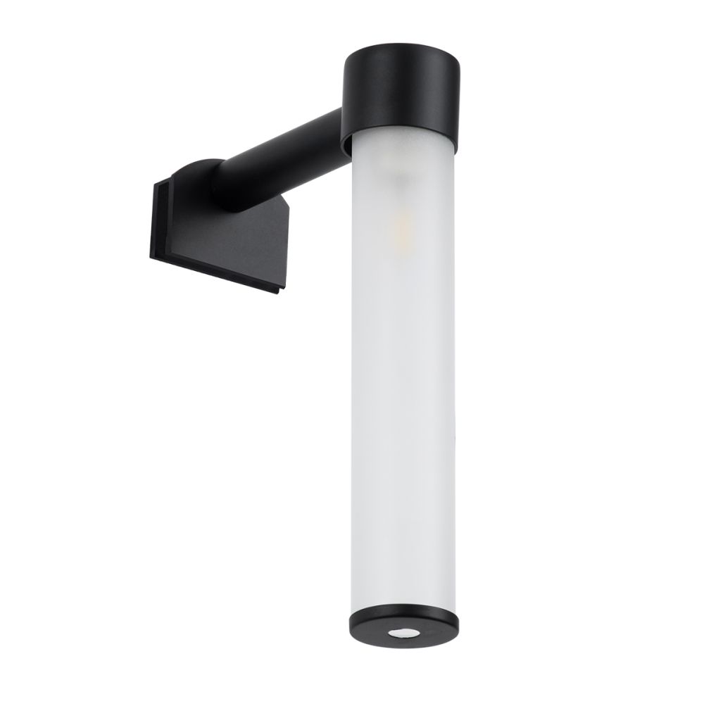 GLOBOSTAR® ELSA 60404 Μοντέρνο Φωτιστικό Τοίχου - Απλίκα Καθρέπτη Μπάνιου με Ντουί 1 x G9 AC 220-240V IP44 - Μαύρο Ματ & Λευκό - Μ3.5 x Π13.5 x Υ20cm