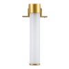 GLOBOSTAR® ELSA 60405 Μοντέρνο Φωτιστικό Τοίχου - Απλίκα Καθρέπτη Μπάνιου με Ντουί 1 x G9 AC 220-240V IP44 - Χρυσό & Λευκό - Μ3.5 x Π13.5 x Υ20cm