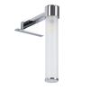 GLOBOSTAR® ELSA 60406 Μοντέρνο Φωτιστικό Τοίχου - Απλίκα Καθρέπτη Μπάνιου με Ντουί 1 x G9 AC 220-240V IP44 - Νίκελ Χρώμιο & Λευκό - Μ3.5 x Π13.5 x Υ20cm