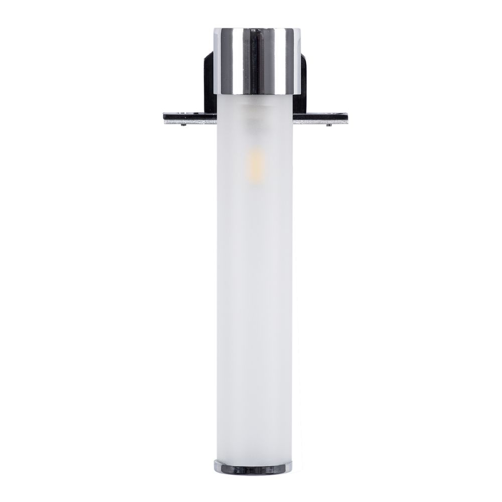 GLOBOSTAR® ELSA 60406 Μοντέρνο Φωτιστικό Τοίχου - Απλίκα Καθρέπτη Μπάνιου με Ντουί 1 x G9 AC 220-240V IP44 - Νίκελ Χρώμιο & Λευκό - Μ3.5 x Π13.5 x Υ20cm