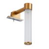 GLOBOSTAR® ELSA 60407 Μοντέρνο Φωτιστικό Τοίχου - Απλίκα Καθρέπτη Μπάνιου με Ντουί 1 x G9 AC 220-240V IP44 - Χάλκινο & Λευκό - Μ3.5 x Π13.5 x Υ20cm