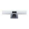 GLOBOSTAR® ANAIS 60410 Μοντέρνο Φωτιστικό Τοίχου - Απλίκα Καθρέπτη Μπάνιου με Ντουί 2 x G9 AC 220-240V IP20 - Νίκελ Χρώμιο - Μ34 x Π12 x Υ11cm