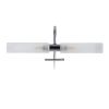 GLOBOSTAR® FLORA 60414 Μοντέρνο Φωτιστικό Τοίχου - Απλίκα Καθρέπτη Μπάνιου με Ντουί 2 x G9 AC 220-240V IP44 - Νίκελ Χρώμιο - Μ31 x Π13 x Υ12cm