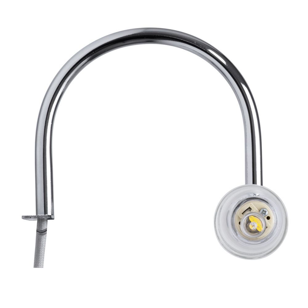 GLOBOSTAR® FLORA 60414 Μοντέρνο Φωτιστικό Τοίχου - Απλίκα Καθρέπτη Μπάνιου με Ντουί 2 x G9 AC 220-240V IP44 - Νίκελ Χρώμιο - Μ31 x Π13 x Υ12cm