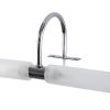 GLOBOSTAR® FLORA 60414 Μοντέρνο Φωτιστικό Τοίχου - Απλίκα Καθρέπτη Μπάνιου με Ντουί 2 x G9 AC 220-240V IP44 - Νίκελ Χρώμιο - Μ31 x Π13 x Υ12cm