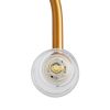 GLOBOSTAR® FLORA 60415 Μοντέρνο Φωτιστικό Τοίχου - Απλίκα Καθρέπτη Μπάνιου με Ντουί 2 x G9 AC 220-240V IP44 - Χάλκινο & Λευκό - Μ31 x Π13 x Υ12cm