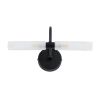 GLOBOSTAR® PAOLA 60416 Μοντέρνο Φωτιστικό Τοίχου - Απλίκα Καθρέπτη Μπάνιου με Ντουί 2 x G9 AC 220-240V Αδιάβροχο IP44 - Μαύρο Ματ & Λευκό - Μ31 x Π16 x Υ15cm