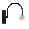 GLOBOSTAR® PAOLA 60416 Μοντέρνο Φωτιστικό Τοίχου - Απλίκα Καθρέπτη Μπάνιου με Ντουί 2 x G9 AC 220-240V Αδιάβροχο IP44 - Μαύρο Ματ & Λευκό - Μ31 x Π16 x Υ15cm