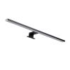 GLOBOSTAR® NINA 60420 Μοντέρνο Φωτιστικό Τοίχου - Απλίκα Καθρέπτη Μπάνιου LED 12W 1400lm 120° AC 220-240V IP44 Φυσικό Λευκό 4500K - Lumileds SMD Chip & TÜV SÜD Driver - Μαύρο Ματ - Μ60 x Π10.5 x Υ4cm - 3 Χρόνια Εγγύηση