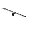 GLOBOSTAR® NINA 60420 Μοντέρνο Φωτιστικό Τοίχου - Απλίκα Καθρέπτη Μπάνιου LED 12W 1400lm 120° AC 220-240V IP44 Φυσικό Λευκό 4500K - Lumileds SMD Chip & TÜV SÜD Driver - Μαύρο Ματ - Μ60 x Π10.5 x Υ4cm - 3 Χρόνια Εγγύηση