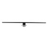 GLOBOSTAR® NINA 60420 Μοντέρνο Φωτιστικό Τοίχου - Απλίκα Καθρέπτη Μπάνιου LED 12W 1400lm 120° AC 220-240V IP44 Φυσικό Λευκό 4500K - Lumileds SMD Chip & TÜV SÜD Driver - Μαύρο Ματ - Μ60 x Π10.5 x Υ4cm - 3 Χρόνια Εγγύηση