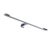 GLOBOSTAR® NINA 60422 Μοντέρνο Φωτιστικό Τοίχου - Απλίκα Καθρέπτη Μπάνιου LED 12W 1400lm 120° AC 220-240V IP44 Φυσικό Λευκό 4500K - Lumileds SMD Chip & TÜV SÜD Driver - Νίκελ Χρώμιο - Μ60 x Π10.5 x Υ4cm - 3 Χρόνια Εγγύηση