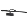 GLOBOSTAR® LAURA 60424 Μοντέρνο Φωτιστικό Τοίχου - Απλίκα Καθρέπτη Μπάνιου LED 12W 1400lm 120° AC 220-240V IP44 Φυσικό Λευκό 4500K - Lumileds SMD Chip & TÜV SÜD Driver - Μαύρο Ματ - Μ60 x Π27 x Υ13cm - 3 Χρόνια Εγγύηση