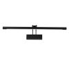 GLOBOSTAR® LAURA 60424 Μοντέρνο Φωτιστικό Τοίχου - Απλίκα Καθρέπτη Μπάνιου LED 12W 1400lm 120° AC 220-240V IP44 Φυσικό Λευκό 4500K - Lumileds SMD Chip & TÜV SÜD Driver - Μαύρο Ματ - Μ60 x Π27 x Υ13cm - 3 Χρόνια Εγγύηση