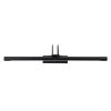 GLOBOSTAR® LAURA 60424 Μοντέρνο Φωτιστικό Τοίχου - Απλίκα Καθρέπτη Μπάνιου LED 12W 1400lm 120° AC 220-240V IP44 Φυσικό Λευκό 4500K - Lumileds SMD Chip & TÜV SÜD Driver - Μαύρο Ματ - Μ60 x Π27 x Υ13cm - 3 Χρόνια Εγγύηση