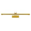 GLOBOSTAR® LAURA 60425 Μοντέρνο Φωτιστικό Τοίχου - Απλίκα Καθρέπτη Μπάνιου LED 12W 1400lm 120° AC 220-240V IP44 Φυσικό Λευκό 4500K - Lumileds SMD Chip & TÜV SÜD Driver - Χρυσό Βούρτσας - Μ60 x Π27 x Υ13cm - 3 Χρόνια Εγγύηση