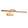 GLOBOSTAR® LAURA 60427 Μοντέρνο Φωτιστικό Τοίχου - Απλίκα Καθρέπτη Μπάνιου LED 12W 1400lm 120° AC 220-240V IP20 Φυσικό Λευκό 4500K - Lumileds SMD Chip & TÜV SÜD Driver - Χάλκινο - Μ60 x Π27 x Υ13cm - 3 Χρόνια Εγγύηση