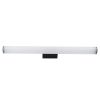 GLOBOSTAR® MABEL 60428 Μοντέρνο Φωτιστικό Τοίχου - Απλίκα Καθρέπτη Μπάνιου LED 12W 1400lm 240° AC 220-240V IP44 Φυσικό Λευκό 4500K - Lumileds SMD Chip & TÜV SÜD Driver - Μαύρο Ματ & Λευκό - Μ60 x Π10 x Υ5cm - 3 Χρόνια Εγγύηση