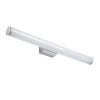 GLOBOSTAR® MABEL 60430 Μοντέρνο Φωτιστικό Τοίχου - Απλίκα Καθρέπτη Μπάνιου LED 12W 1400lm 240° AC 220-240V IP44 Φυσικό Λευκό 4500K - Lumileds SMD Chip & TÜV SÜD Driver - Νίκελ Χρώμιο - Μ60 x Π10 x Υ5cm - 3 Χρόνια Εγγύηση