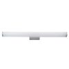 GLOBOSTAR® MABEL 60430 Μοντέρνο Φωτιστικό Τοίχου - Απλίκα Καθρέπτη Μπάνιου LED 12W 1400lm 240° AC 220-240V IP44 Φυσικό Λευκό 4500K - Lumileds SMD Chip & TÜV SÜD Driver - Νίκελ Χρώμιο - Μ60 x Π10 x Υ5cm - 3 Χρόνια Εγγύηση