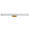 GLOBOSTAR® MABEL 60431 Μοντέρνο Φωτιστικό Τοίχου - Απλίκα Καθρέπτη Μπάνιου LED 12W 1400lm 270° AC 220-240V IP44 Φυσικό Λευκό 4500K - Lumileds SMD Chip & TÜV SÜD Driver - Χάλκινο - Μ60 x Π10 x Υ5cm - 3 Χρόνια Εγγύηση