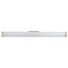GLOBOSTAR® MABEL 60431 Μοντέρνο Φωτιστικό Τοίχου - Απλίκα Καθρέπτη Μπάνιου LED 12W 1400lm 270° AC 220-240V IP44 Φυσικό Λευκό 4500K - Lumileds SMD Chip & TÜV SÜD Driver - Χάλκινο - Μ60 x Π10 x Υ5cm - 3 Χρόνια Εγγύηση