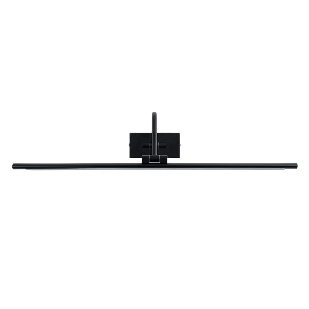 GLOBOSTAR® MIRA 60432 Μοντέρνο Φωτιστικό Τοίχου - Απλίκα Καθρέπτη Μπάνιου LED 12W 1400lm 120° AC 220-240V IP44 Φυσικό Λευκό 4500K - Lumileds SMD Chip & TÜV SÜD Driver - Μαύρο Ματ - Μ60 x Π20 x Υ13cm - 3 Χρόνια Εγγύηση