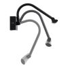 GLOBOSTAR® MIRA 60432 Μοντέρνο Φωτιστικό Τοίχου - Απλίκα Καθρέπτη Μπάνιου LED 12W 1400lm 120° AC 220-240V IP44 Φυσικό Λευκό 4500K - Lumileds SMD Chip & TÜV SÜD Driver - Μαύρο Ματ - Μ60 x Π20 x Υ13cm - 3 Χρόνια Εγγύηση