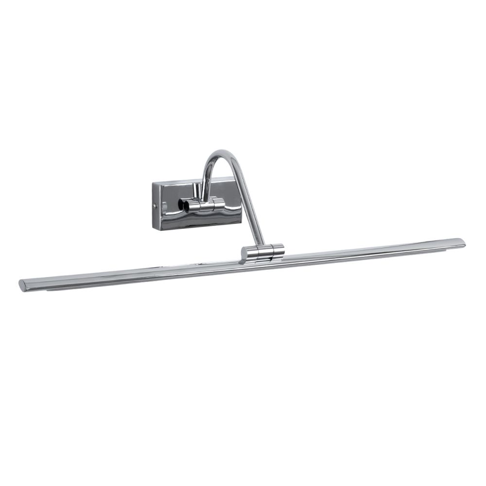GLOBOSTAR® MIRA 60434 Μοντέρνο Φωτιστικό Τοίχου - Απλίκα Καθρέπτη Μπάνιου LED 12W 1400lm 120° AC 220-240V IP44 Φυσικό Λευκό 4500K - Lumileds SMD Chip & TÜV SÜD Driver - Νίκελ Χρώμιο - Μ60 x Π20 x Υ13cm - 3 Χρόνια Εγγύηση