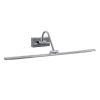 GLOBOSTAR® MIRA 60434 Μοντέρνο Φωτιστικό Τοίχου - Απλίκα Καθρέπτη Μπάνιου LED 12W 1400lm 120° AC 220-240V IP44 Φυσικό Λευκό 4500K - Lumileds SMD Chip & TÜV SÜD Driver - Νίκελ Χρώμιο - Μ60 x Π20 x Υ13cm - 3 Χρόνια Εγγύηση