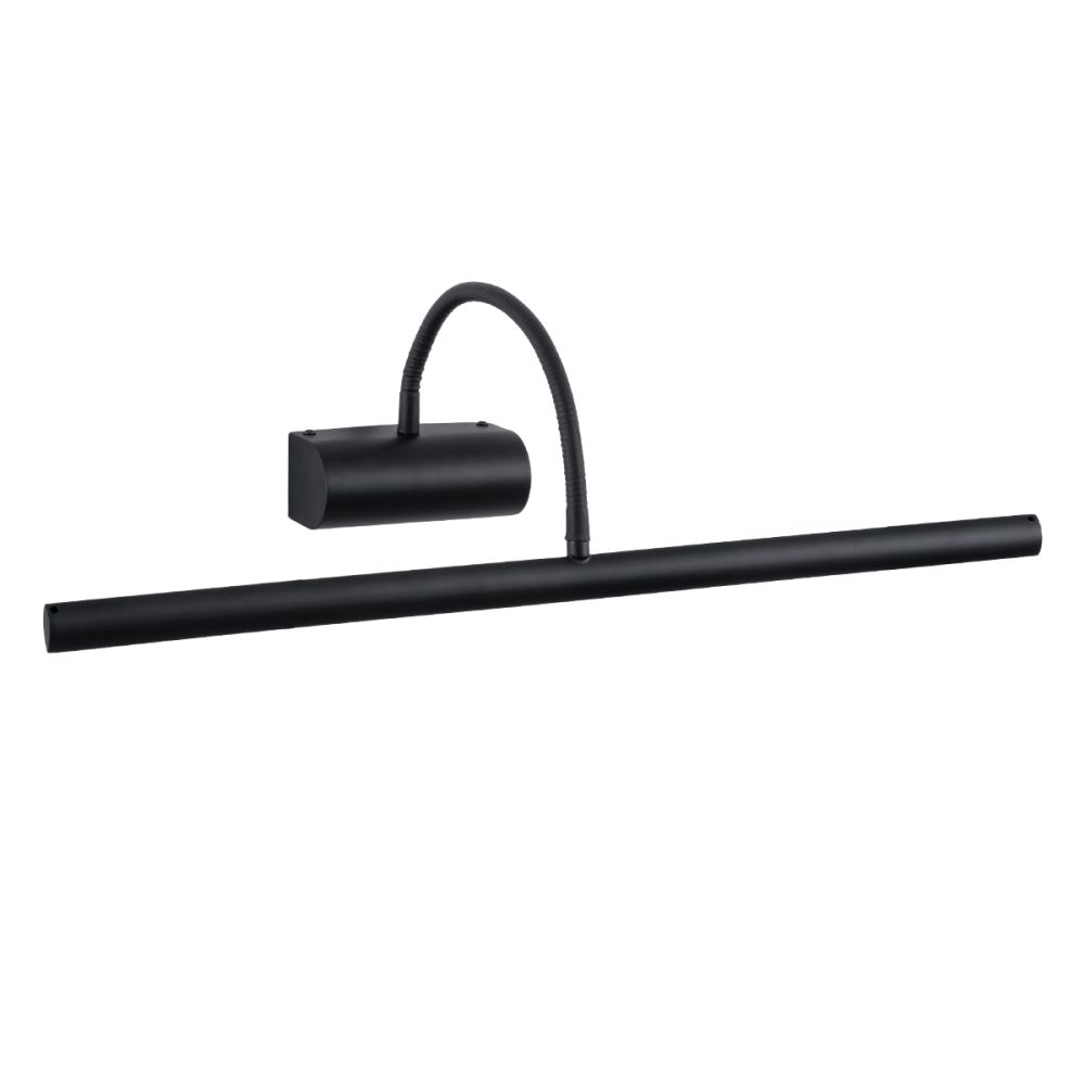 GLOBOSTAR® TROIS 60436 Μοντέρνο Φωτιστικό Τοίχου - Απλίκα Καθρέπτη Μπάνιου LED 12W 1400lm 120° AC 220-240V Αδιάβροχο IP44 Φυσικό Λευκό 4500K - Lumileds SMD Chip & TÜV SÜD Driver - Μαύρο Ματ - Μ60 x Π24 x Υ18cm - 3 Χρόνια Εγγύηση