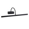 GLOBOSTAR® TROIS 60436 Μοντέρνο Φωτιστικό Τοίχου - Απλίκα Καθρέπτη Μπάνιου LED 12W 1400lm 120° AC 220-240V Αδιάβροχο IP44 Φυσικό Λευκό 4500K - Lumileds SMD Chip & TÜV SÜD Driver - Μαύρο Ματ - Μ60 x Π24 x Υ18cm - 3 Χρόνια Εγγύηση
