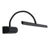 GLOBOSTAR® TROIS 60436 Μοντέρνο Φωτιστικό Τοίχου - Απλίκα Καθρέπτη Μπάνιου LED 12W 1400lm 120° AC 220-240V Αδιάβροχο IP44 Φυσικό Λευκό 4500K - Lumileds SMD Chip & TÜV SÜD Driver - Μαύρο Ματ - Μ60 x Π24 x Υ18cm - 3 Χρόνια Εγγύηση