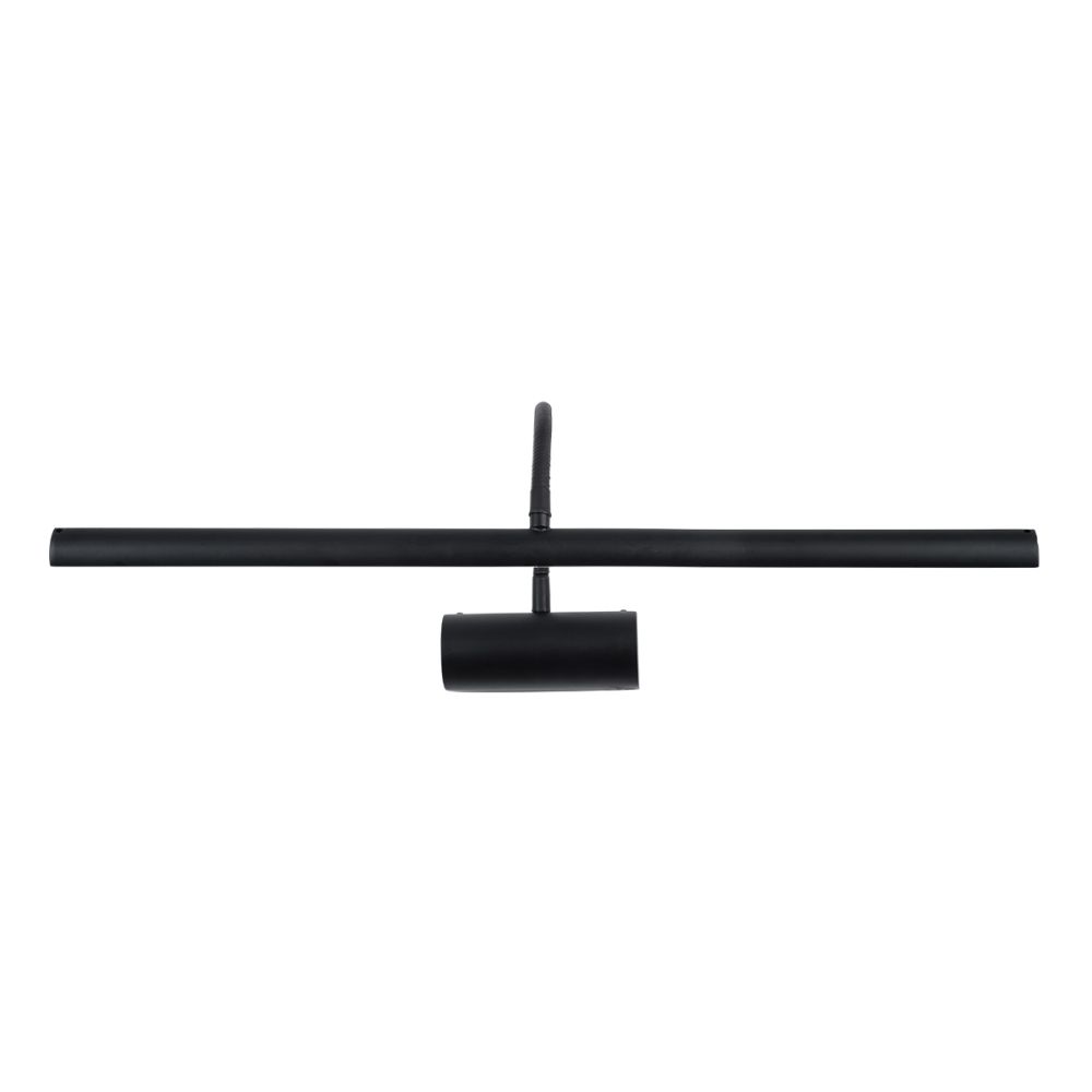 GLOBOSTAR® TROIS 60436 Μοντέρνο Φωτιστικό Τοίχου - Απλίκα Καθρέπτη Μπάνιου LED 12W 1400lm 120° AC 220-240V Αδιάβροχο IP44 Φυσικό Λευκό 4500K - Lumileds SMD Chip & TÜV SÜD Driver - Μαύρο Ματ - Μ60 x Π24 x Υ18cm - 3 Χρόνια Εγγύηση
