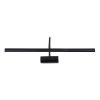 GLOBOSTAR® TROIS 60436 Μοντέρνο Φωτιστικό Τοίχου - Απλίκα Καθρέπτη Μπάνιου LED 12W 1400lm 120° AC 220-240V Αδιάβροχο IP44 Φυσικό Λευκό 4500K - Lumileds SMD Chip & TÜV SÜD Driver - Μαύρο Ματ - Μ60 x Π24 x Υ18cm - 3 Χρόνια Εγγύηση